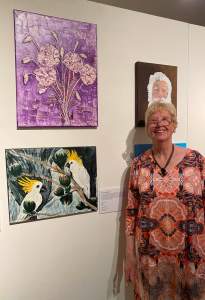 Photo of Members of MASH at the opening of their 21st Birthday exhibition